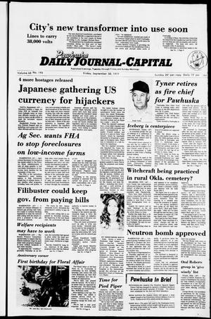 Pawhuska Daily Journal-Capital (Pawhuska, Okla.), Vol. 68, No. 195, Ed. 1 Friday, September 30, 1977