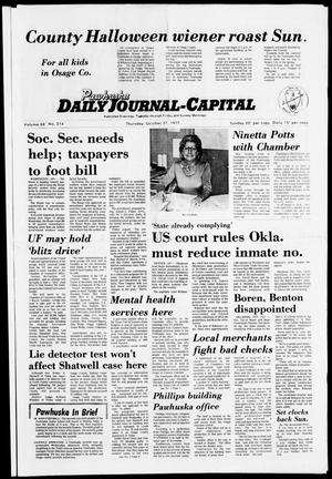 Pawhuska Daily Journal-Capital (Pawhuska, Okla.), Vol. 68, No. 214, Ed. 1 Thursday, October 27, 1977