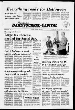 Primary view of object titled 'Pawhuska Daily Journal-Capital (Pawhuska, Okla.), Vol. 68, No. 215, Ed. 1 Friday, October 28, 1977'.