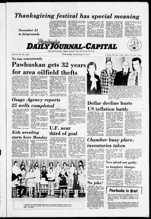 Pawhuska Daily Journal-Capital (Pawhuska, Okla.), Vol. 68, No. 223, Ed. 1 Wednesday, November 9, 1977