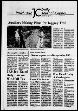 Pawhuska Daily Journal-Capital (Pawhuska, Okla.), Vol. 72, No. 72, Ed. 1 Tuesday, April 14, 1981