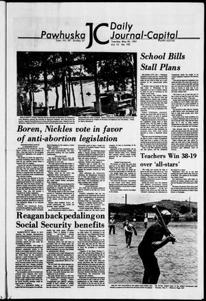 Pawhuska Daily Journal-Capital (Pawhuska, Okla.), Vol. 72, No. 102, Ed. 1 Tuesday, May 26, 1981