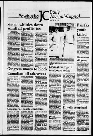 Pawhuska Daily Journal-Capital (Pawhuska, Okla.), Vol. 72, No. 125, Ed. 1 Friday, June 26, 1981