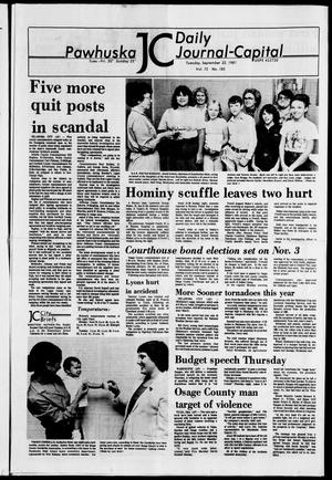 Pawhuska Daily Journal-Capital (Pawhuska, Okla.), Vol. 72, No. 185, Ed. 1 Tuesday, September 22, 1981