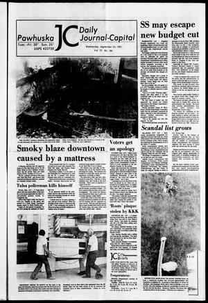 Pawhuska Daily Journal-Capital (Pawhuska, Okla.), Vol. 72, No. 186, Ed. 1 Wednesday, September 23, 1981