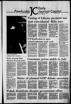 Pawhuska Daily Journal-Capital (Pawhuska, Okla.), Vol. 71, No. 169, Ed. 1 Friday, August 22, 1980
