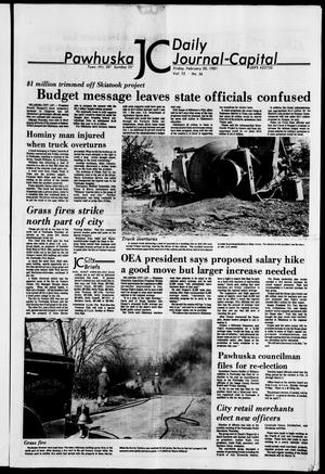 Pawhuska Daily Journal-Capital (Pawhuska, Okla.), Vol. 72, No. 36, Ed. 1 Friday, February 20, 1981