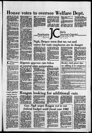 Pawhuska Daily Journal-Capital (Pawhuska, Okla.), Vol. 72, No. 40, Ed. 1 Thursday, February 26, 1981