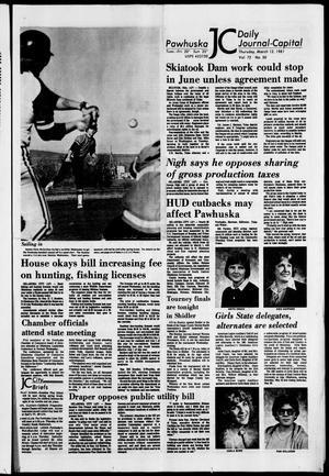 Pawhuska Daily Journal-Capital (Pawhuska, Okla.), Vol. 72, No. 50, Ed. 1 Thursday, March 12, 1981