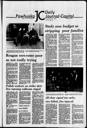 Pawhuska Daily Journal-Capital (Pawhuska, Okla.), Vol. 72, No. 56, Ed. 1 Friday, March 20, 1981