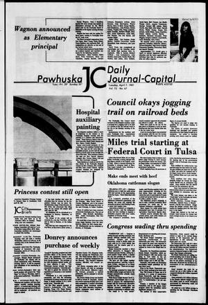 Pawhuska Daily Journal-Capital (Pawhuska, Okla.), Vol. 72, No. 67, Ed. 1 Tuesday, April 7, 1981