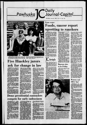 Pawhuska Daily Journal-Capital (Pawhuska, Okla.), Vol. 73, No. 124, Ed. 1 Thursday, June 24, 1982