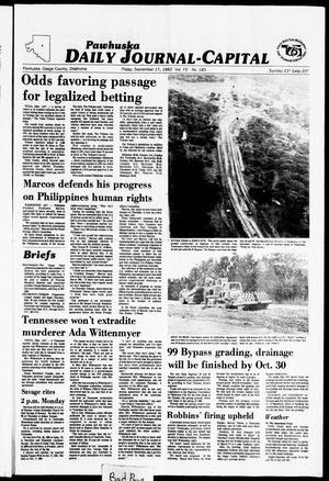 Pawhuska Daily Journal-Capital (Pawhuska, Okla.), Vol. 73, No. 185, Ed. 1 Friday, September 17, 1982