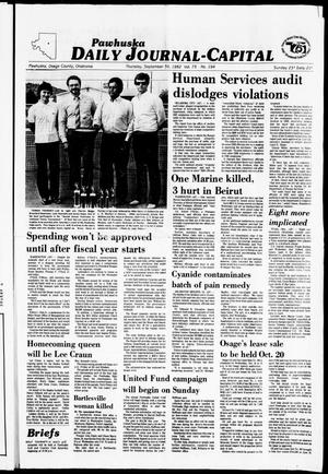 Pawhuska Daily Journal-Capital (Pawhuska, Okla.), Vol. 73, No. 194, Ed. 1 Thursday, September 30, 1982