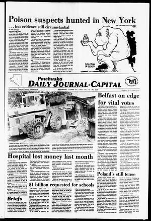 Pawhuska Daily Journal-Capital (Pawhuska, Okla.), Vol. 73, No. 208, Ed. 1 Wednesday, October 20, 1982