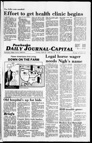 Pawhuska Daily Journal-Capital (Pawhuska, Okla.), Vol. 74, No. 59, Ed. 1 Tuesday, March 22, 1983
