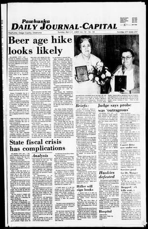 Primary view of object titled 'Pawhuska Daily Journal-Capital (Pawhuska, Okla.), Vol. 74, No. 78, Ed. 1 Sunday, April 17, 1983'.