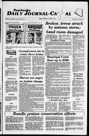 Pawhuska Daily Journal-Capital (Pawhuska, Okla.), Vol. 74, No. 198, Ed. 1 Tuesday, October 4, 1983
