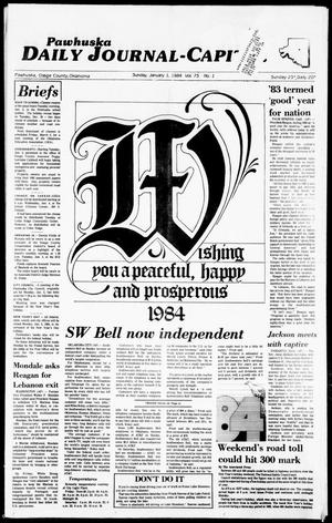 Pawhuska Daily Journal-Capital (Pawhuska, Okla.), Vol. 75, No. 1, Ed. 1 Sunday, January 1, 1984