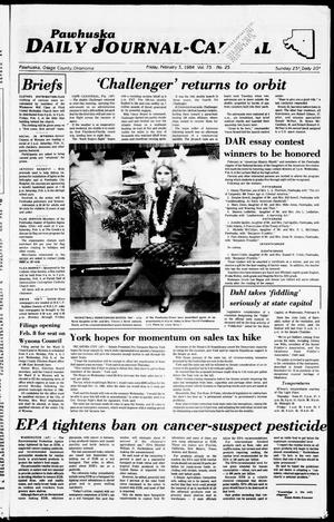 Pawhuska Daily Journal-Capital (Pawhuska, Okla.), Vol. 75, No. 25, Ed. 1 Friday, February 3, 1984