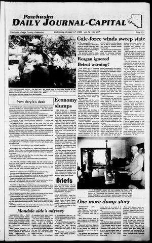Pawhuska Daily Journal-Capital (Pawhuska, Okla.), Vol. 74, No. 207, Ed. 1 Wednesday, October 17, 1984
