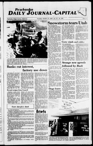 Pawhuska Daily Journal-Capital (Pawhuska, Okla.), Vol. 74, No. 208, Ed. 1 Thursday, October 18, 1984