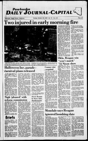Pawhuska Daily Journal-Capital (Pawhuska, Okla.), Vol. 74, No. 215, Ed. 1 Sunday, October 28, 1984