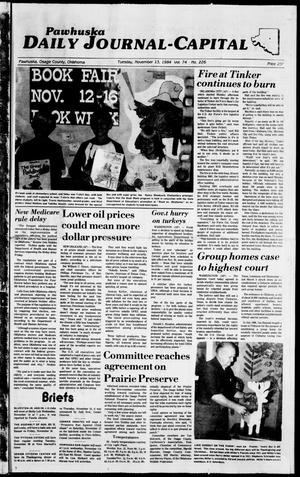Pawhuska Daily Journal-Capital (Pawhuska, Okla.), Vol. 74, No. 226, Ed. 1 Tuesday, November 13, 1984