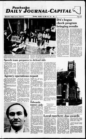 Pawhuska Daily Journal-Capital (Pawhuska, Okla.), Vol. 75, No. 7, Ed. 1 Thursday, January 10, 1985