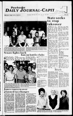Pawhuska Daily Journal-Capital (Pawhuska, Okla.), Vol. 75, No. 32, Ed. 1 Thursday, February 14, 1985