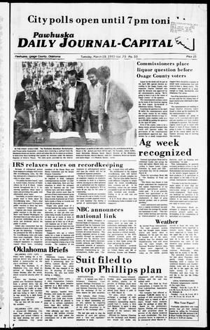 Pawhuska Daily Journal-Capital (Pawhuska, Okla.), Vol. 75, No. 55, Ed. 1 Tuesday, March 19, 1985