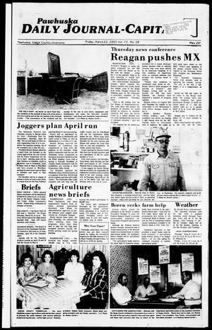 Pawhuska Daily Journal-Capital (Pawhuska, Okla.), Vol. 75, No. 58, Ed. 1 Friday, March 22, 1985