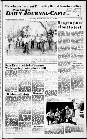 Pawhuska Daily Journal-Capital (Pawhuska, Okla.), Vol. 75, No. 81, Ed. 1 Wednesday, April 24, 1985