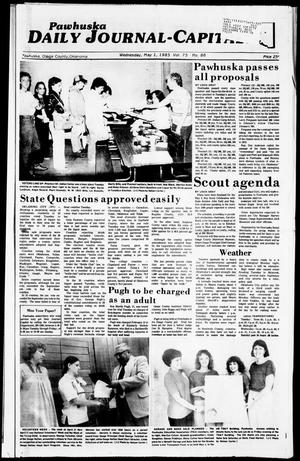 Pawhuska Daily Journal-Capital (Pawhuska, Okla.), Vol. 75, No. 86, Ed. 1 Wednesday, May 1, 1985