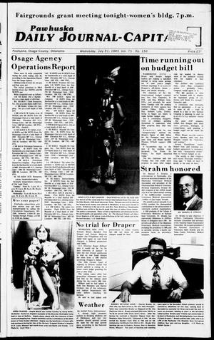 Pawhuska Daily Journal-Capital (Pawhuska, Okla.), Vol. 75, No. 150, Ed. 1 Wednesday, July 31, 1985