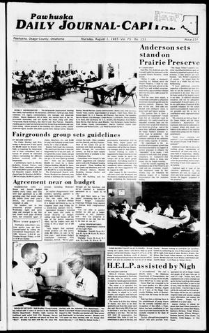 Pawhuska Daily Journal-Capital (Pawhuska, Okla.), Vol. 75, No. 151, Ed. 1 Thursday, August 1, 1985