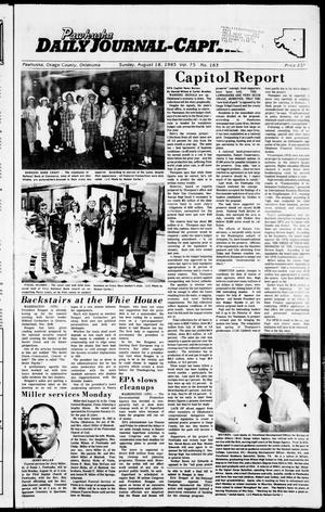 Pawhuska Daily Journal-Capital (Pawhuska, Okla.), Vol. 75, No. 163, Ed. 1 Sunday, August 18, 1985