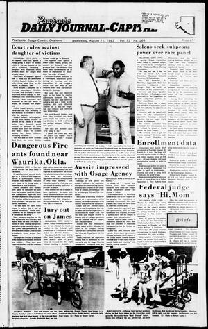 Pawhuska Daily Journal-Capital (Pawhuska, Okla.), Vol. 75, No. 165, Ed. 1 Wednesday, August 21, 1985
