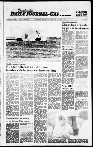 Pawhuska Daily Journal-Capital (Pawhuska, Okla.), Vol. 75, No. 170, Ed. 1 Wednesday, August 28, 1985