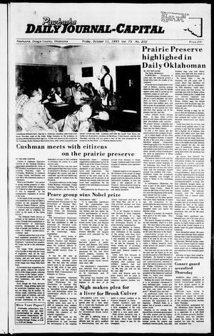 Pawhuska Daily Journal-Capital (Pawhuska, Okla.), Vol. 75, No. 202, Ed. 1 Friday, October 11, 1985