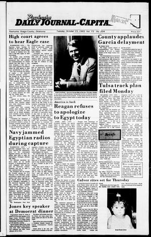 Pawhuska Daily Journal-Capital (Pawhuska, Okla.), Vol. 75, No. 204, Ed. 1 Tuesday, October 15, 1985