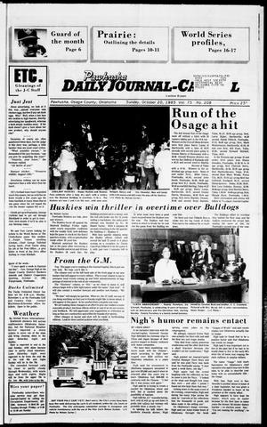 Pawhuska Daily Journal-Capital (Pawhuska, Okla.), Vol. 75, No. 208, Ed. 1 Sunday, October 20, 1985