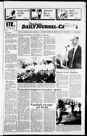 Pawhuska Daily Journal-Capital (Pawhuska, Okla.), Vol. 75, No. 209, Ed. 1 Tuesday, October 22, 1985