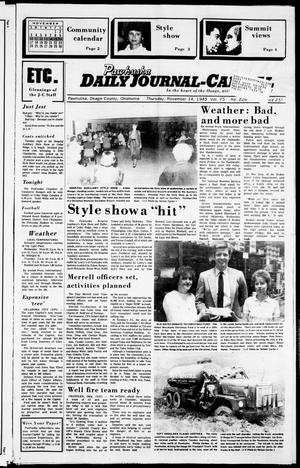 Pawhuska Daily Journal-Capital (Pawhuska, Okla.), Vol. 75, No. 226, Ed. 1 Thursday, November 14, 1985
