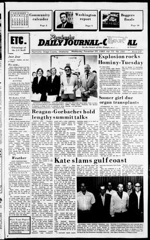 Pawhuska Daily Journal-Capital (Pawhuska, Okla.), Vol. 75, No. 230, Ed. 1 Wednesday, November 20, 1985