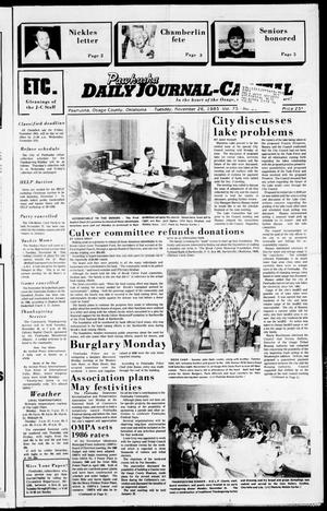 Pawhuska Daily Journal-Capital (Pawhuska, Okla.), Vol. 75, No. 234, Ed. 1 Tuesday, November 26, 1985