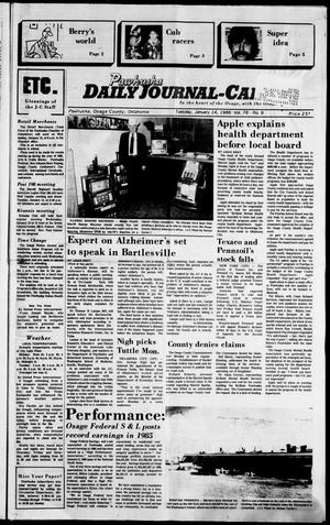 Pawhuska Daily Journal-Capital (Pawhuska, Okla.), Vol. 76, No. 9, Ed. 1 Tuesday, January 14, 1986