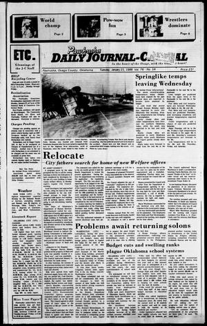 Pawhuska Daily Journal-Capital (Pawhuska, Okla.), Vol. 76, No. 14, Ed. 1 Tuesday, January 21, 1986