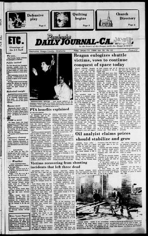 Pawhuska Daily Journal-Capital (Pawhuska, Okla.), Vol. 76, No. 22, Ed. 1 Friday, January 31, 1986