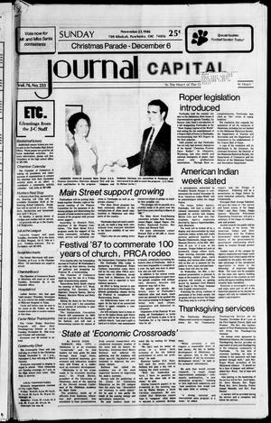 Journal Capital (Pawhuska, Okla.), Vol. 76, No. 233, Ed. 1 Sunday, November 23, 1986